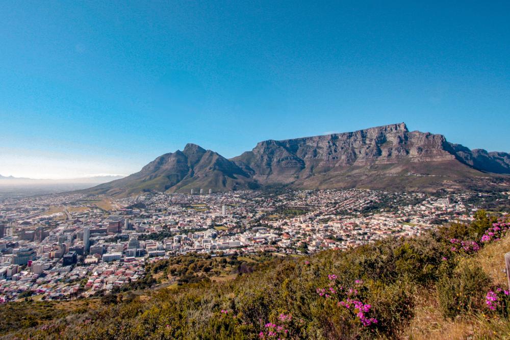 Cosa fare a Cape Town veduta panoramica su Cape Town